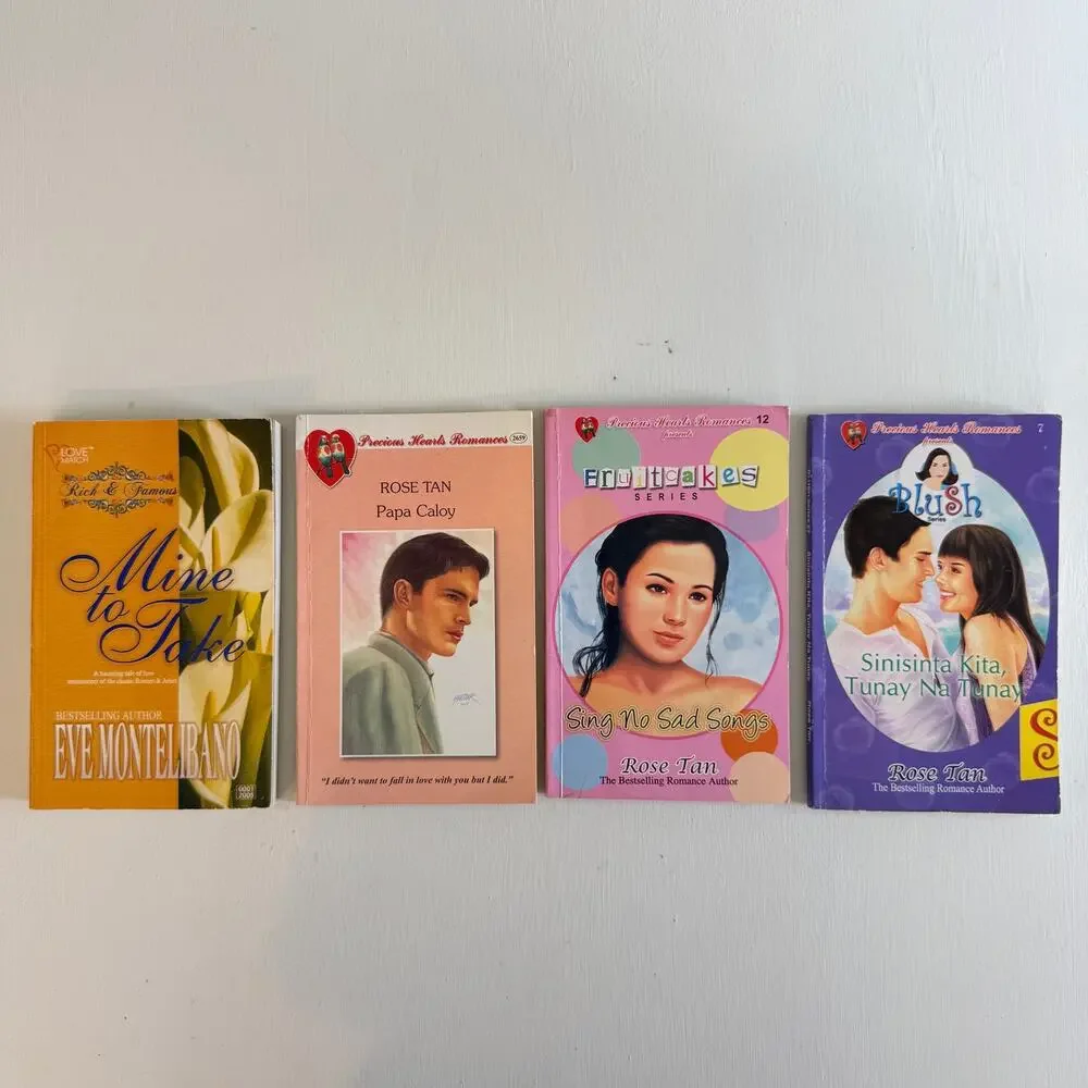 Vintage Precious Hearts Romances Tagalog Pocketbook Lot (4 Books) Martha Cecilia